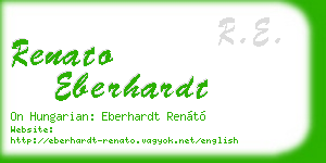 renato eberhardt business card